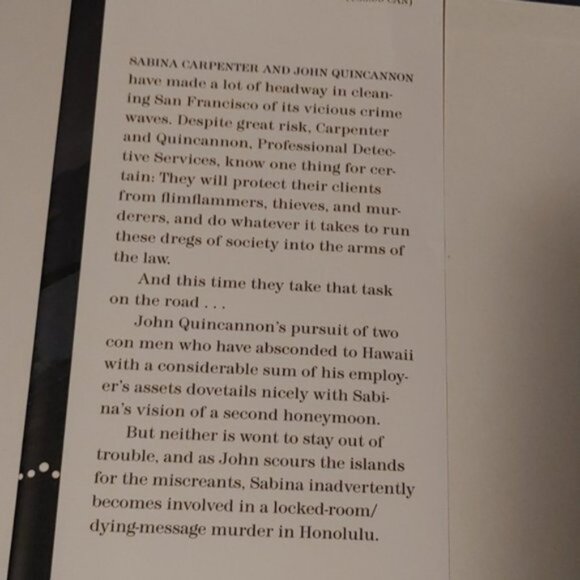 3/$13 The Paradise Affair mystery novel adult book by Bill Pronzini 2021 - Picture 3 of 6